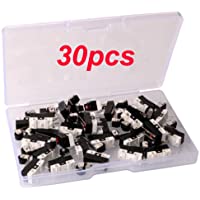 Los mejores  - Gebildet 30pcs 1A 125V AC Momentáneo Roller Micro Límite Interruptor- 3 Pines SPDT-Largo Bisagra Palanca para Arduino